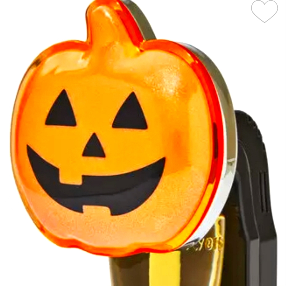Bath And Body Works halloween neon jack o lantern light up wallflower plug